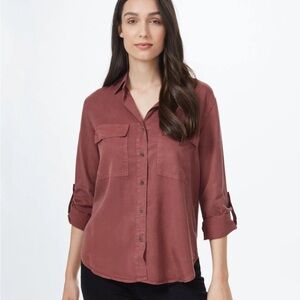 Tentree Lyocell Buttondown in Mesa size Small